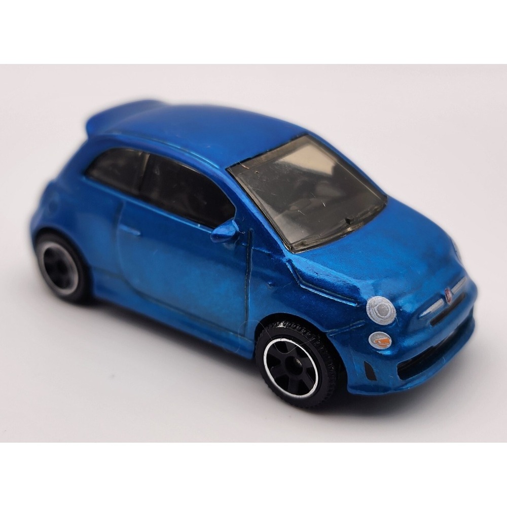 2022 Matchbox Blue 2019 Fiat 500 Turbo #11 Car 1/64‎ New Loose Diecast Diorama